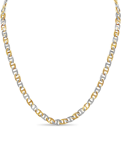Mariner Solid Gold Handmade Necklace , 7mm, 16-30 Inch