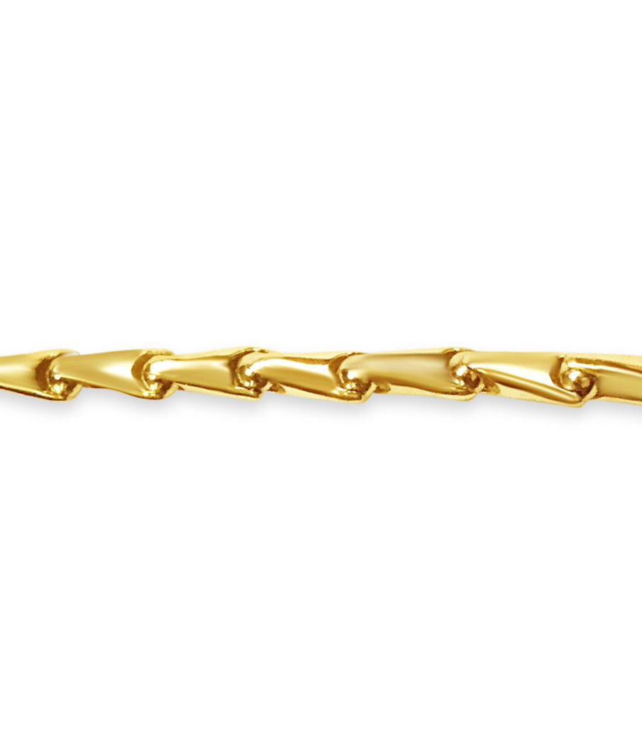 Cylinder Tube Solid Gold Handmade Bracelet , 7mm, 6.5-10 Inch