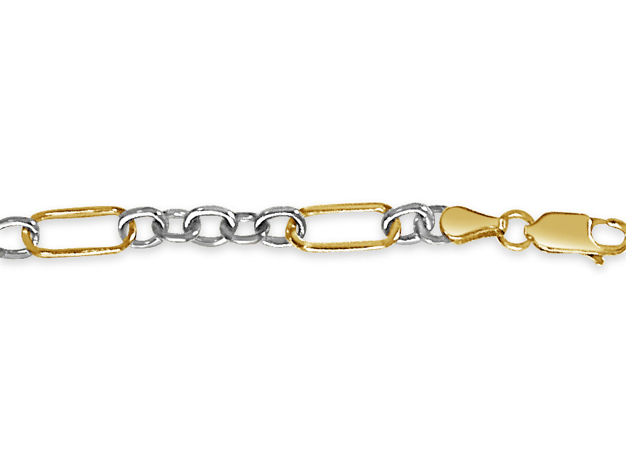 Curb Solid Gold Handmade Bracelet , 6mm, 6.5-10 Inch