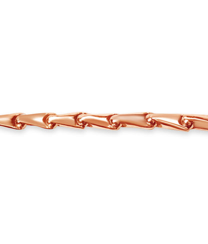 Cylinder Tube Solid Gold Handmade Bracelet , 7mm, 6.5-10 Inch