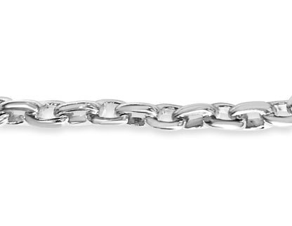 Fancy Rolo Solid Gold Handmade Bracelet , 8mm, 6.5-10 Inch