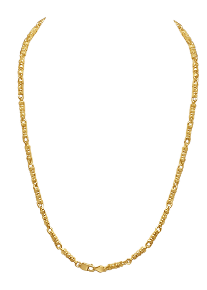 Bead Solid Gold Handmade Necklace , 5mm, 16-30 Inch