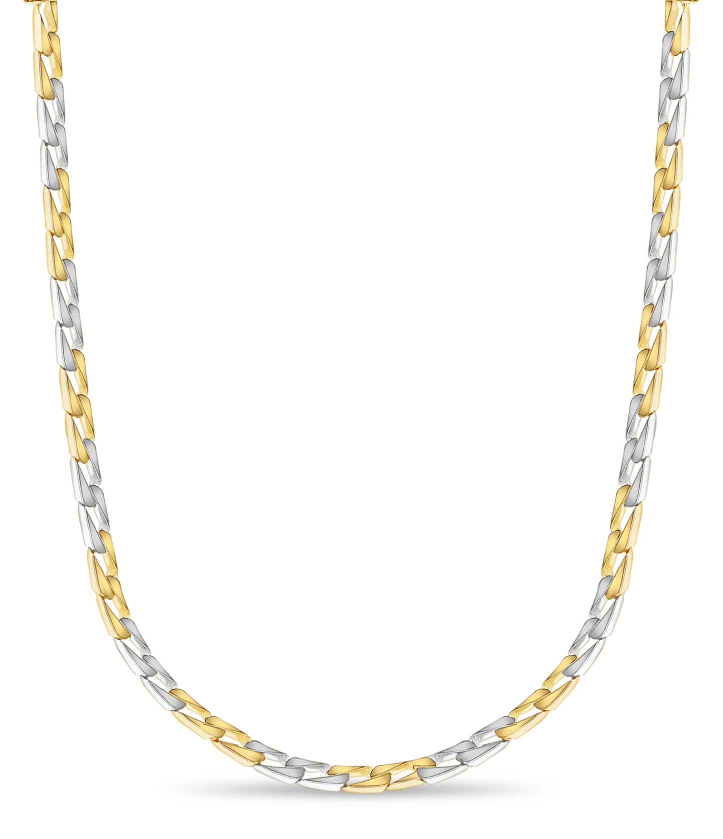 Curb Solid Gold Handmade Necklace , 9mm, 16-30 Inch