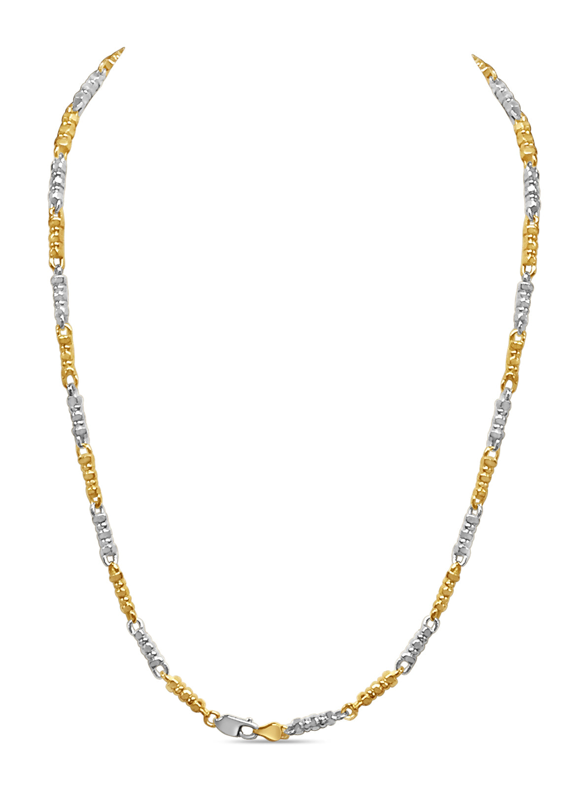 Bead Solid Gold Handmade Necklace , 5mm, 16-30 Inch