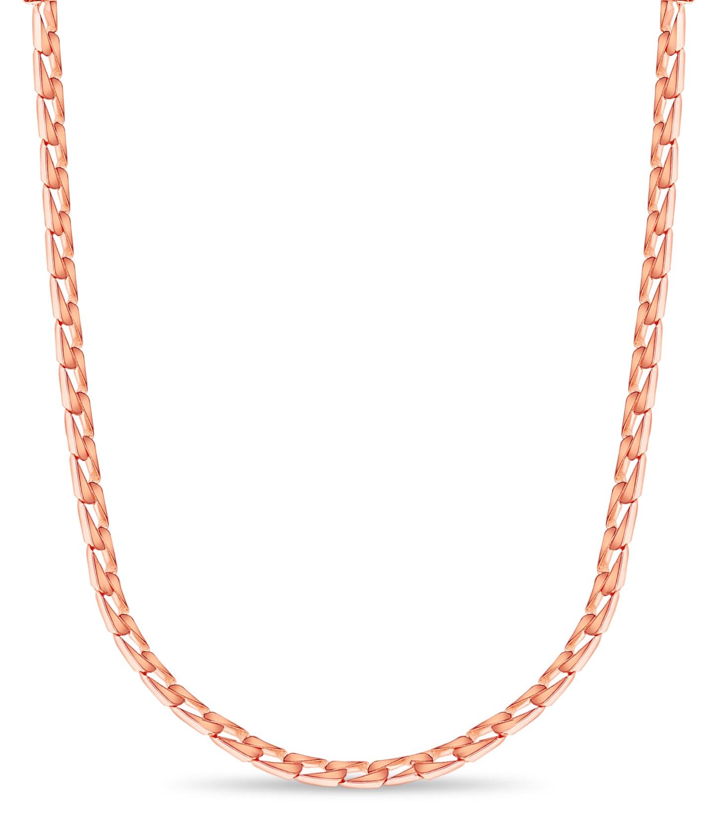 Curb Solid Gold Handmade Necklace , 9mm, 16-30 Inch