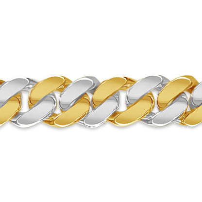 Miami Cuban Solid Gold Handmade Bracelet , 13mm, 6.5-10 Inch