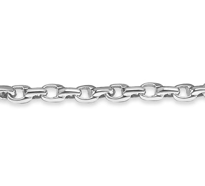 Fancy Rolo Solid Gold Handmade Bracelet , 6mm, 6.5-10 Inch