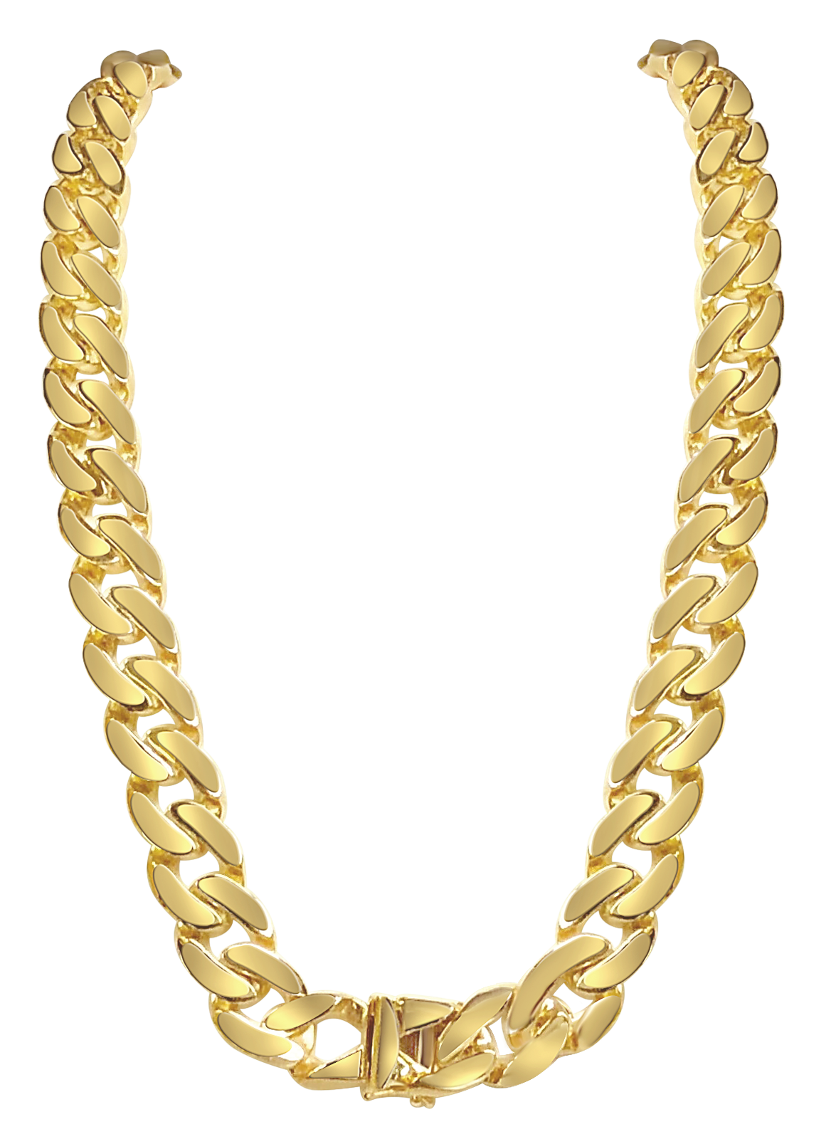 Miami Cuban Solid Gold Handmade Necklace , 16mm, 16-30 Inch