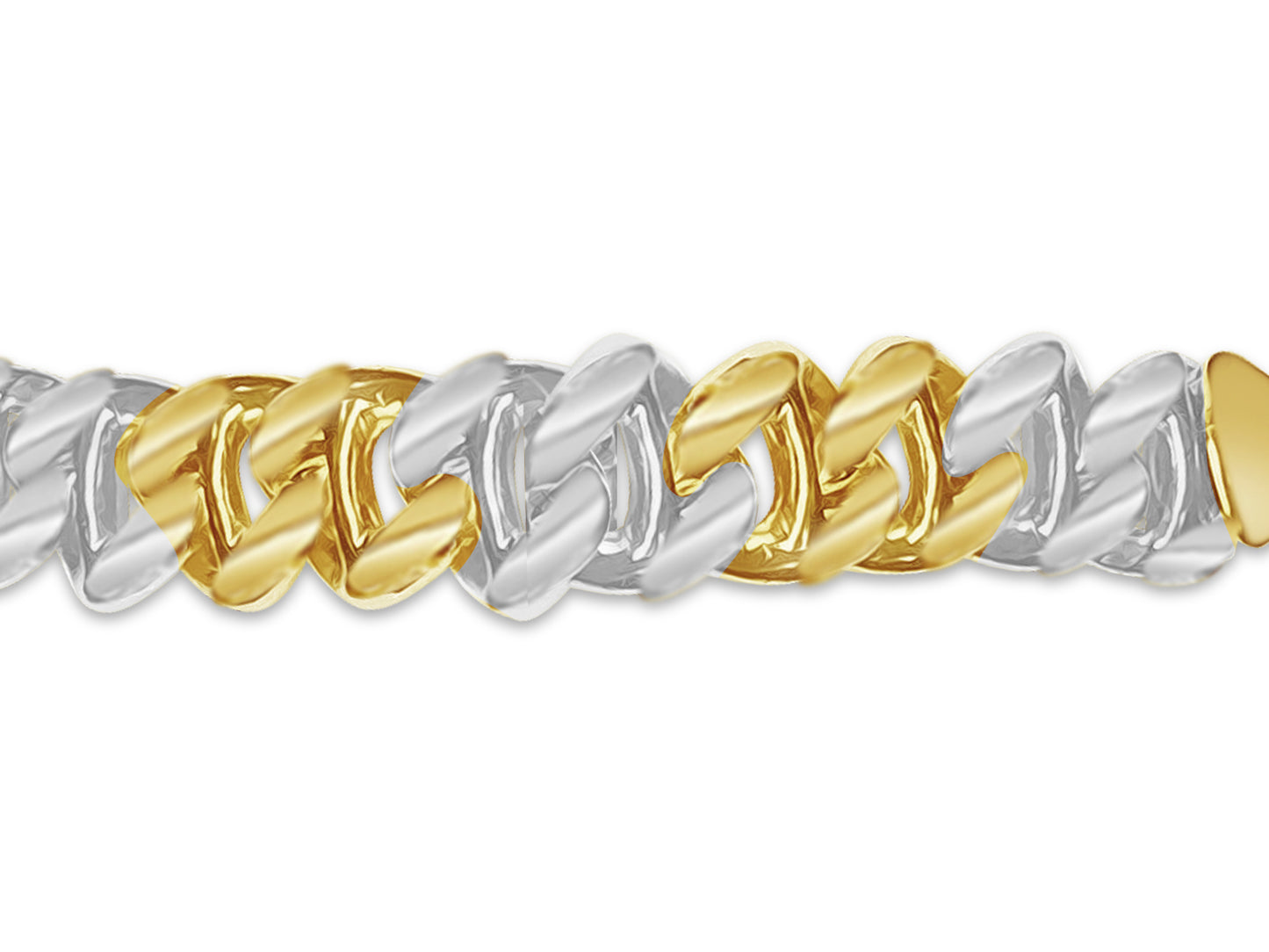 18k Solid Yellow Gold Handmade 9mm Mariner Link Bracelet, 9.5", Approx 45g