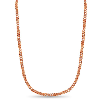 Curb Solid Gold Handmade Necklace , 15mm, 16-30 Inch