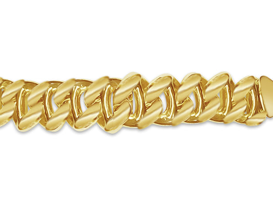 Mariner Solid Gold Handmade Necklace , 9mm, 16-30 Inch