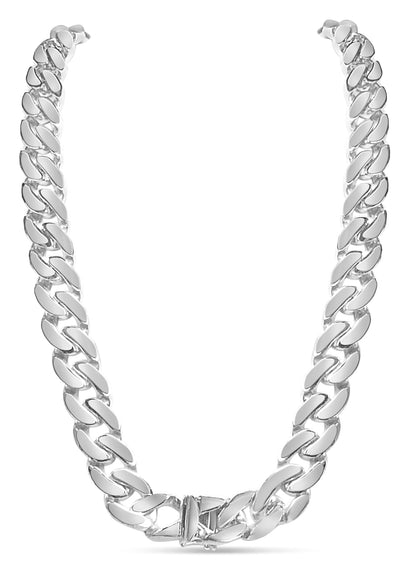 Miami Cuban Solid Gold Handmade Necklace , 16mm, 16-30 Inch