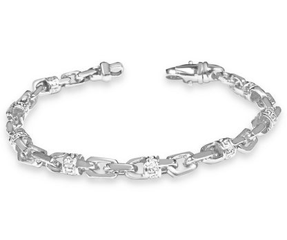 Fancy Greek Solid Gold Handmade Bracelet , 6mm, 6.5-10 Inch
