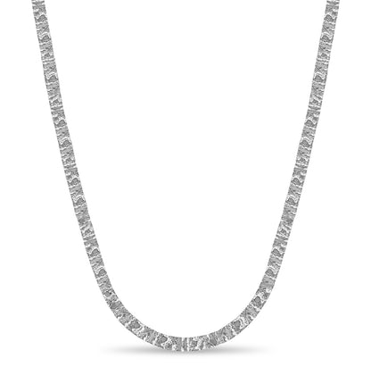 Nugget Solid Gold Handmade Necklace , 6mm, 16-30 Inch
