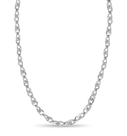 Anchor Mariner Solid Gold Handmade Necklace , 7mm, 16-30 Inch