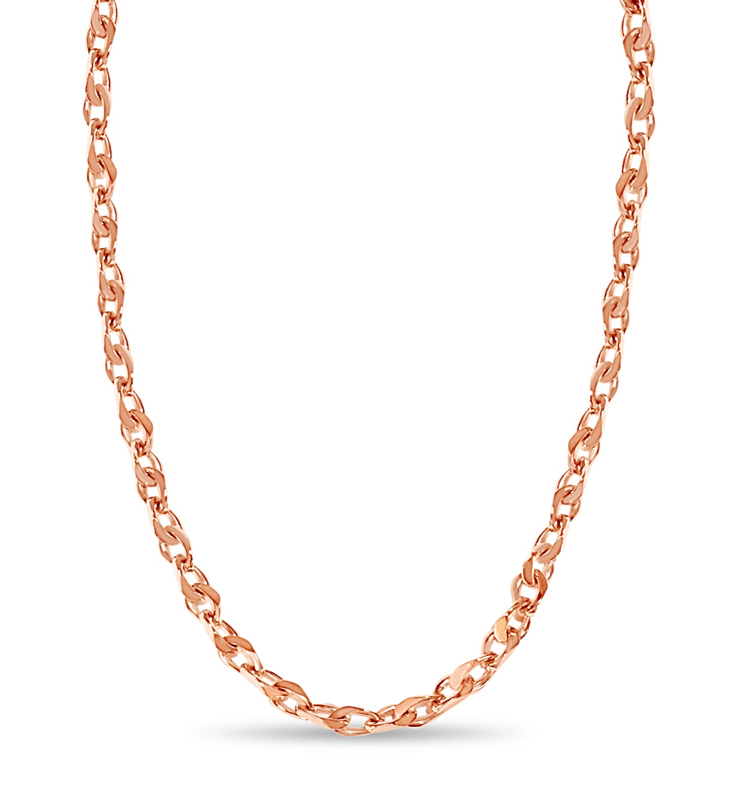 Anchor Mariner Solid Gold Handmade Necklace , 7mm, 16-30 Inch