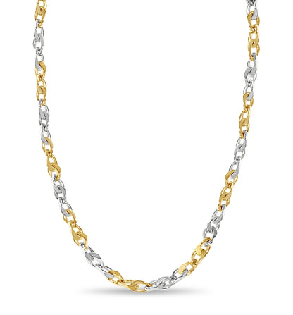 Anchor Mariner Solid Gold Handmade Necklace , 7mm, 16-30 Inch