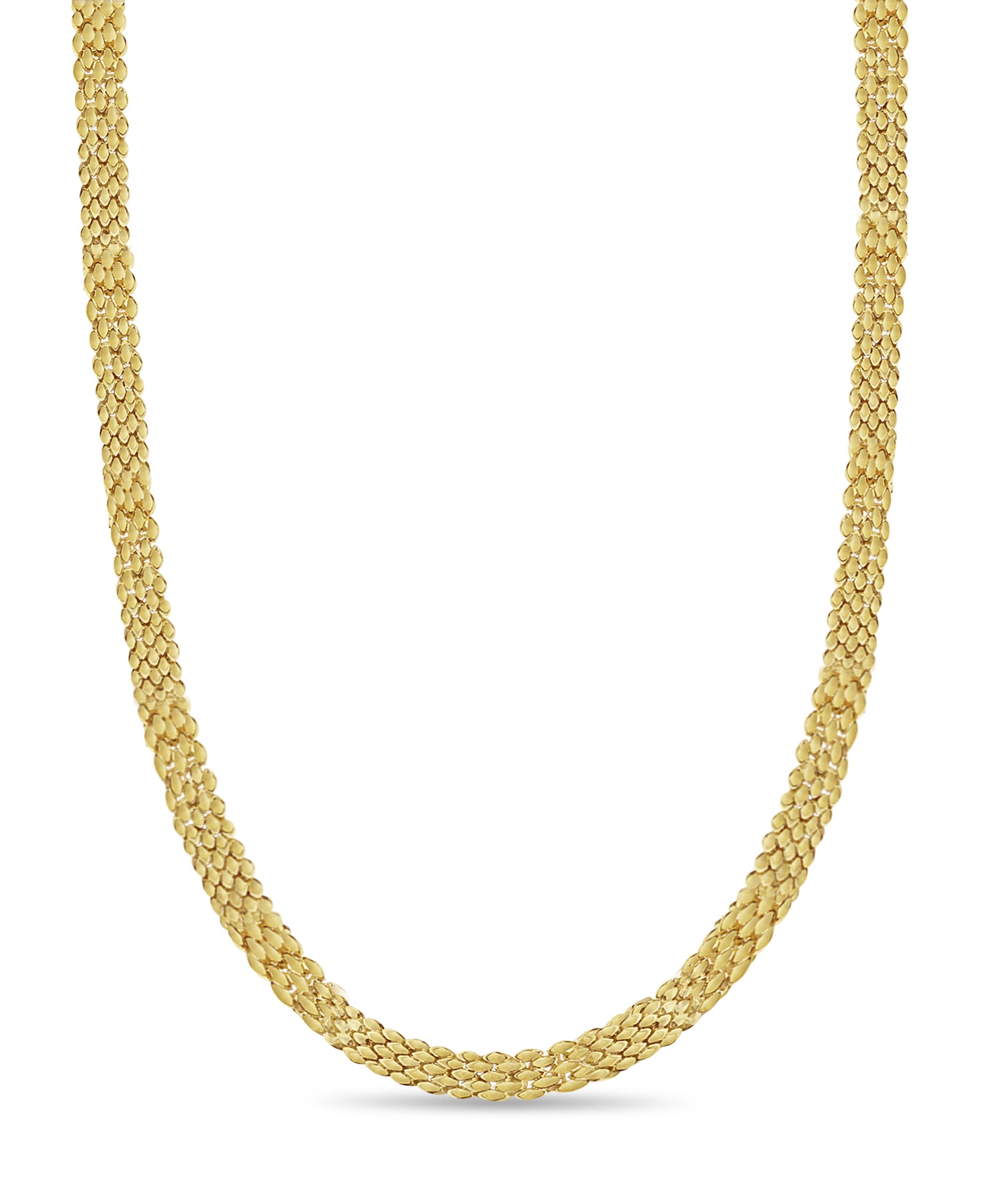 Panther Solid Gold Handmade Necklace , 12mm, 16-30 Inch