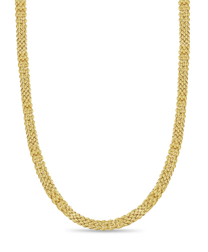 Panther Solid Gold Handmade Necklace , 12mm, 16-30 Inch