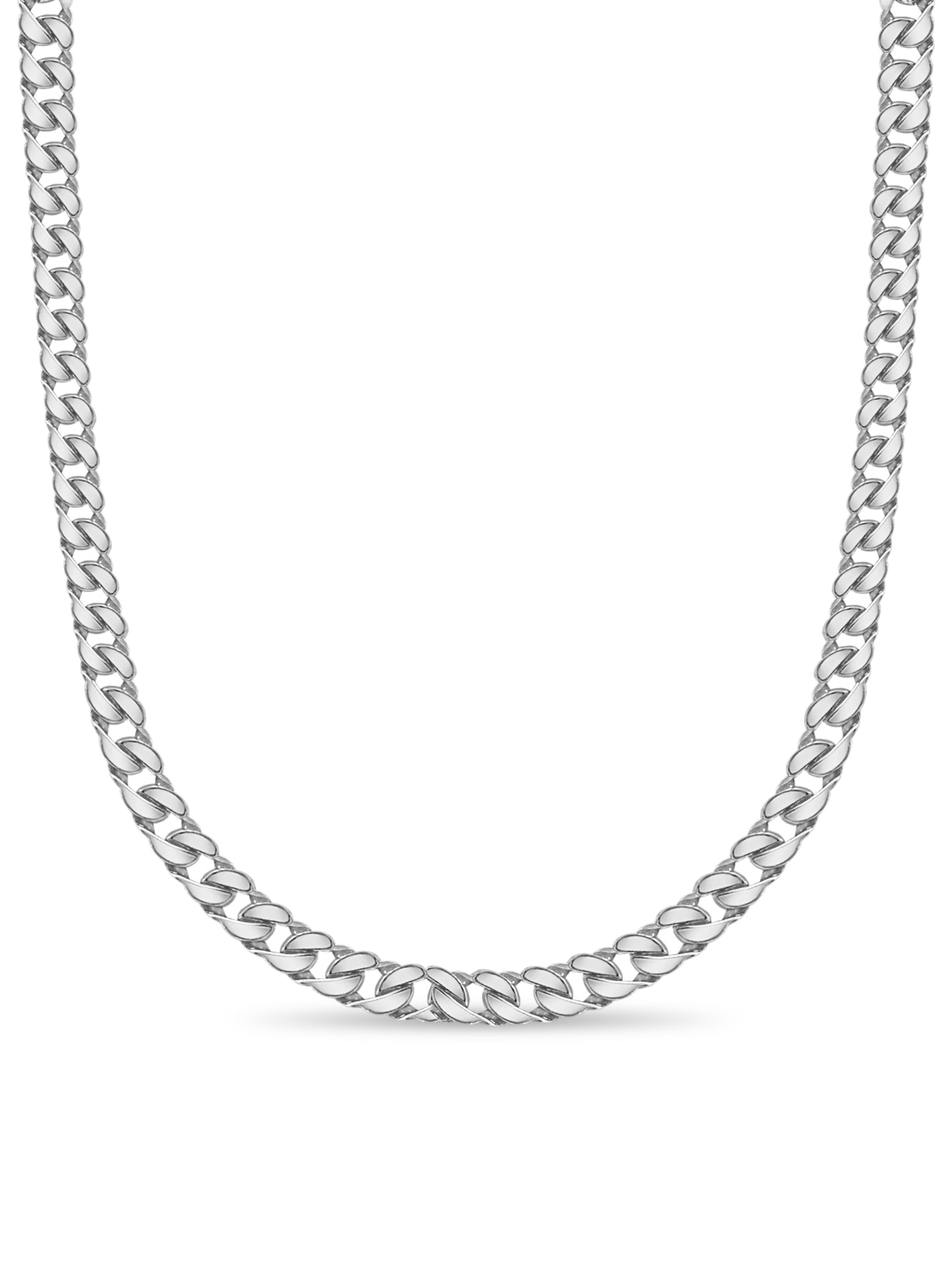 Curb Solid Gold Handmade Necklace , 20mm, 16-30 Inch