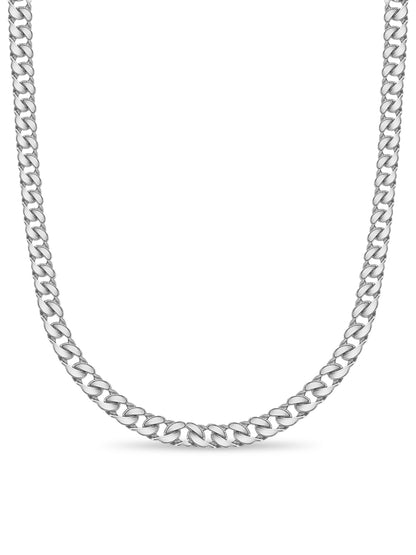 Curb Solid Gold Handmade Necklace , 20mm, 16-30 Inch