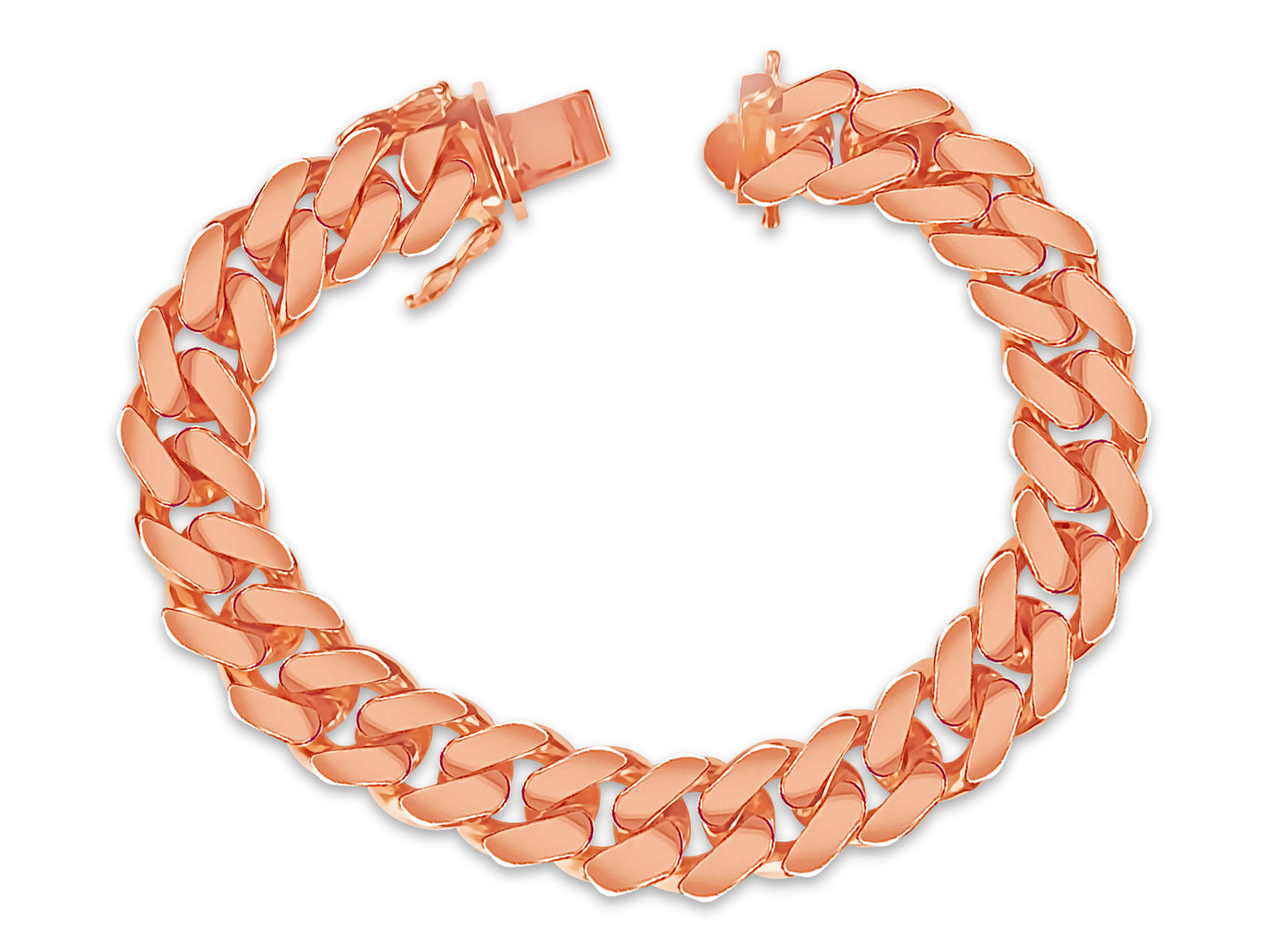 Miami Cuban Solid Gold Handmade Bracelet , 12mm, 6.5-10 Inch