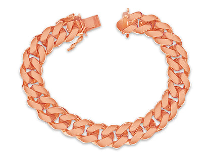 Miami Cuban Solid Gold Handmade Bracelet , 12mm, 6.5-10 Inch