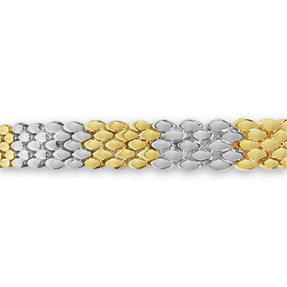 Panther Solid Gold Handmade Bracelet , 12mm, 6.5-10 Inch
