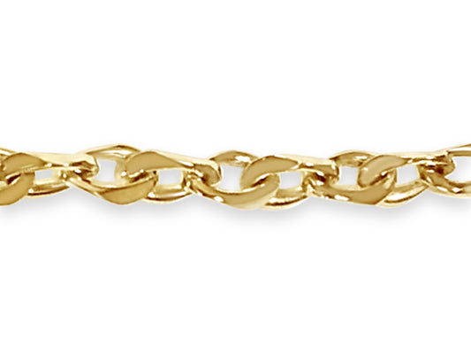 Anchor Mariner Solid Gold Handmade Bracelet , 7mm, 6.5-10 Inch