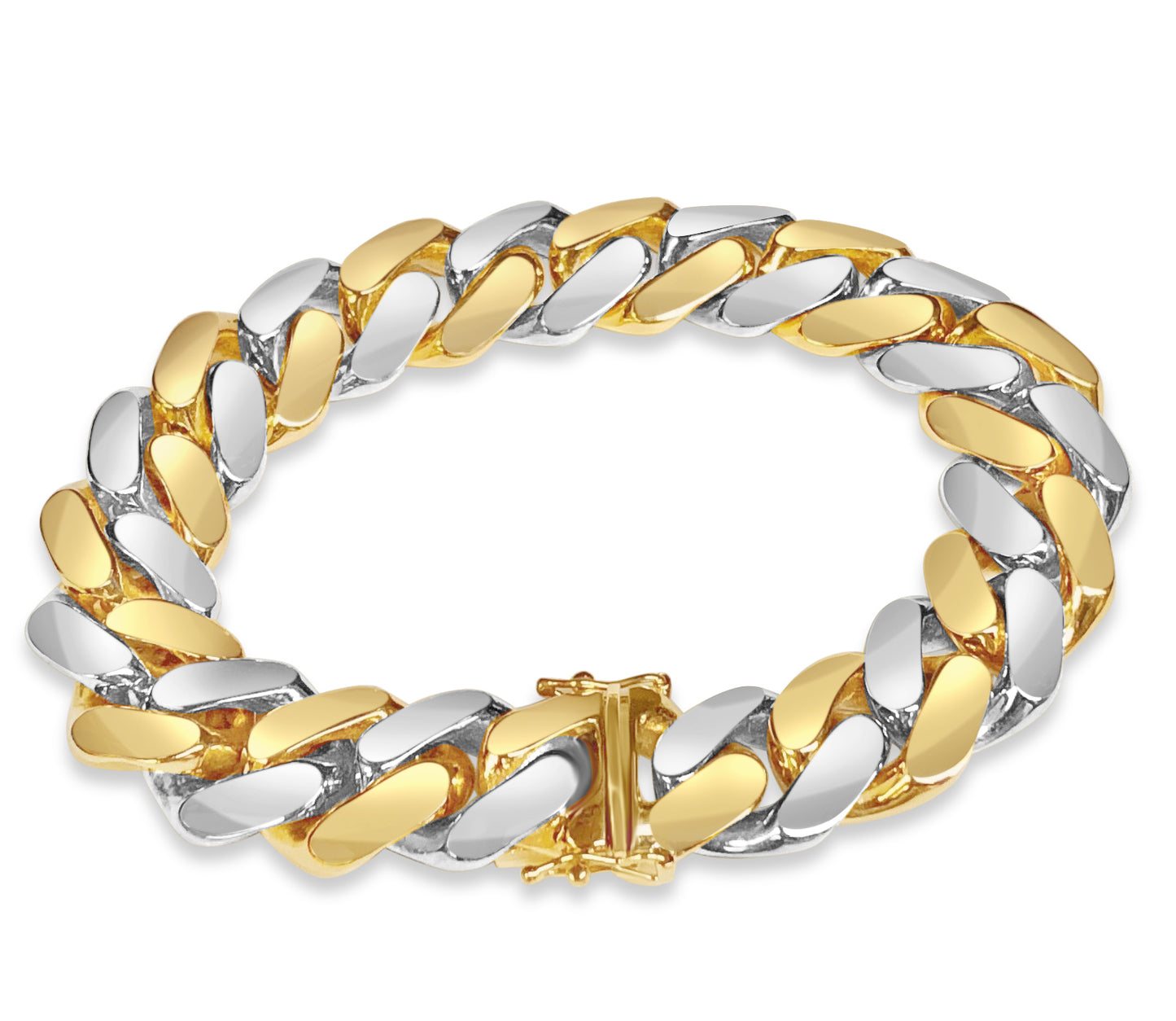 Miami Cuban Solid Gold Handmade Bracelet , 16mm, 6.5-10 Inch
