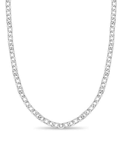 Curb Solid Gold Handmade Necklace , 11mm, 16-30 Inch