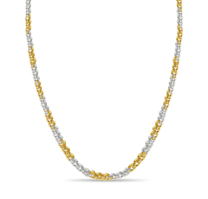 Curb Solid Gold Handmade Necklace , 8mm, 16-30 Inch