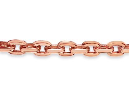 Fancy Rolo Solid Gold Handmade Bracelet , 8mm, 6.5-10 Inch