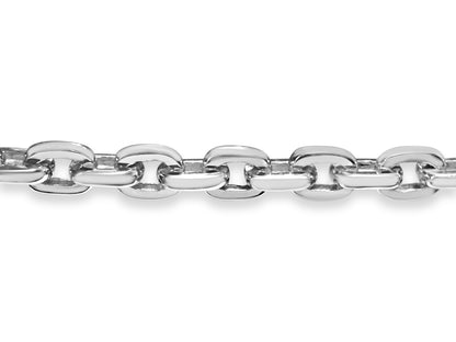Fancy Rolo Solid Gold Handmade Bracelet , 8mm, 6.5-10 Inch