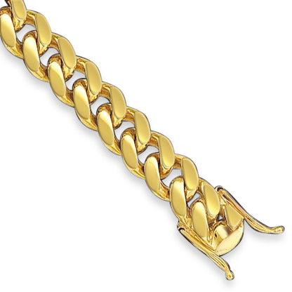 Miami Cuban Solid Gold Handmade Bracelet , 13mm, 6.5-10 Inch