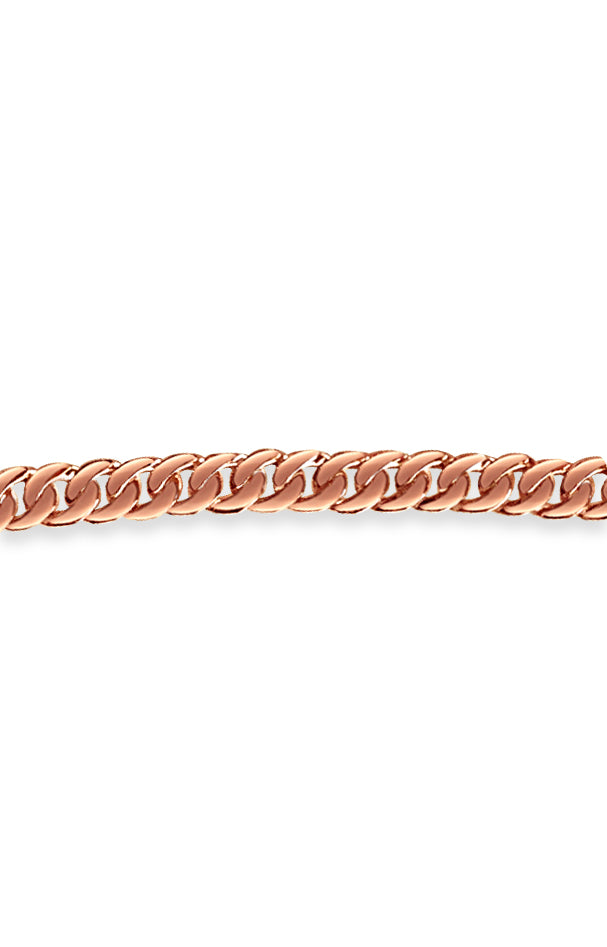 Curb Solid Gold Handmade Bracelet , 10mm, 6.5-10 Inch
