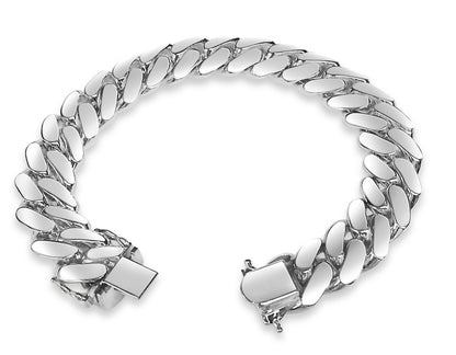 Miami Cuban Solid Gold Handmade Bracelet , 14mm, 6.5-10 Inch