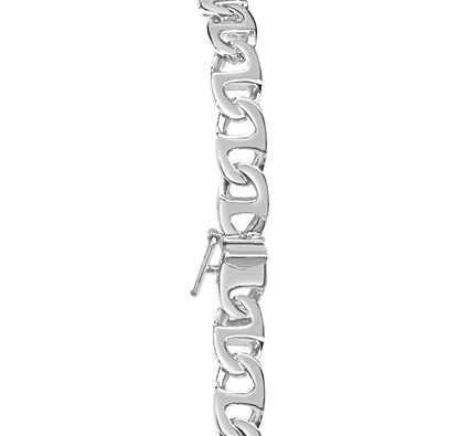 Mariner Solid Gold Handmade Bracelet , 7mm, 6.5-10 Inch