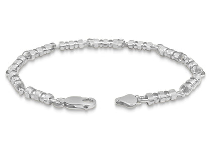 Bead Solid Gold Handmade Bracelet , 5mm, 6.5-10 Inch