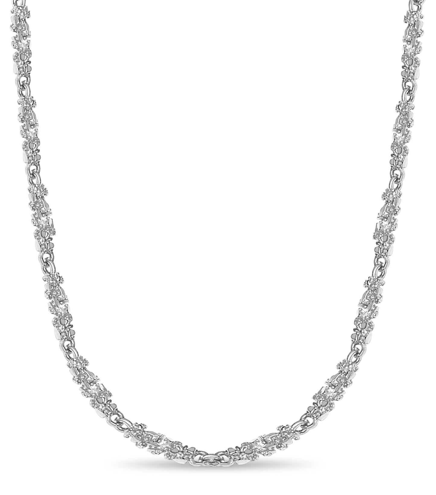 Nugget Solid Gold Handmade Necklace , 4mm, 16-30 Inch