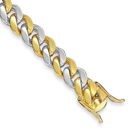 Miami Cuban Solid Gold Handmade Bracelet , 13mm, 6.5-10 Inch