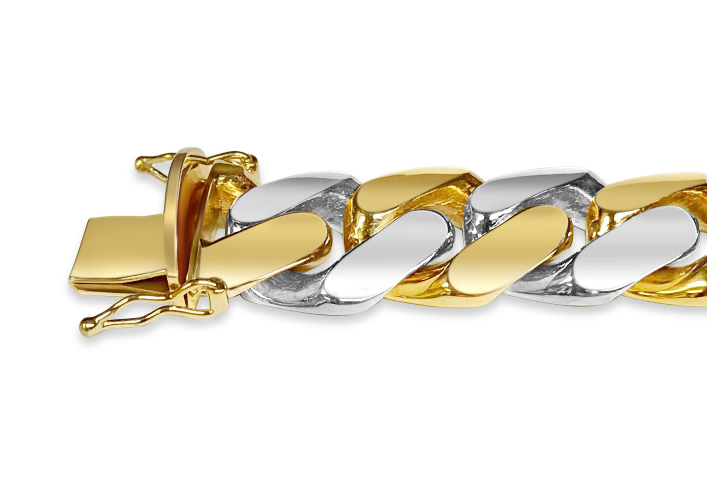 Miami Cuban Solid Gold Handmade Bracelet , 16mm, 6.5-10 Inch