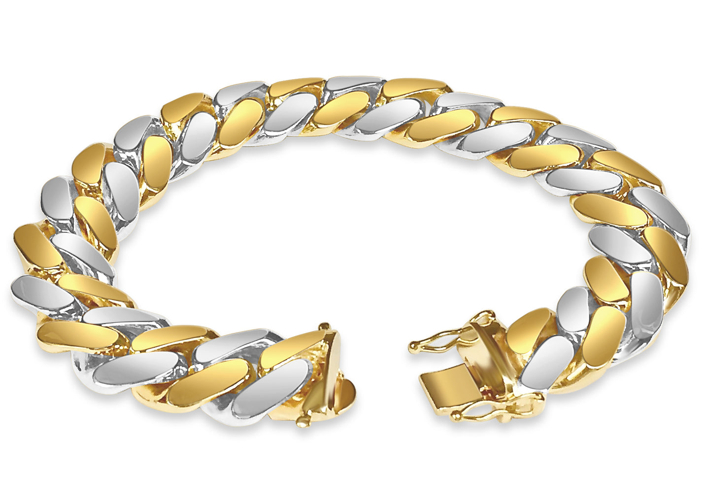 Miami Cuban Solid Gold Handmade Bracelet , 16mm, 6.5-10 Inch