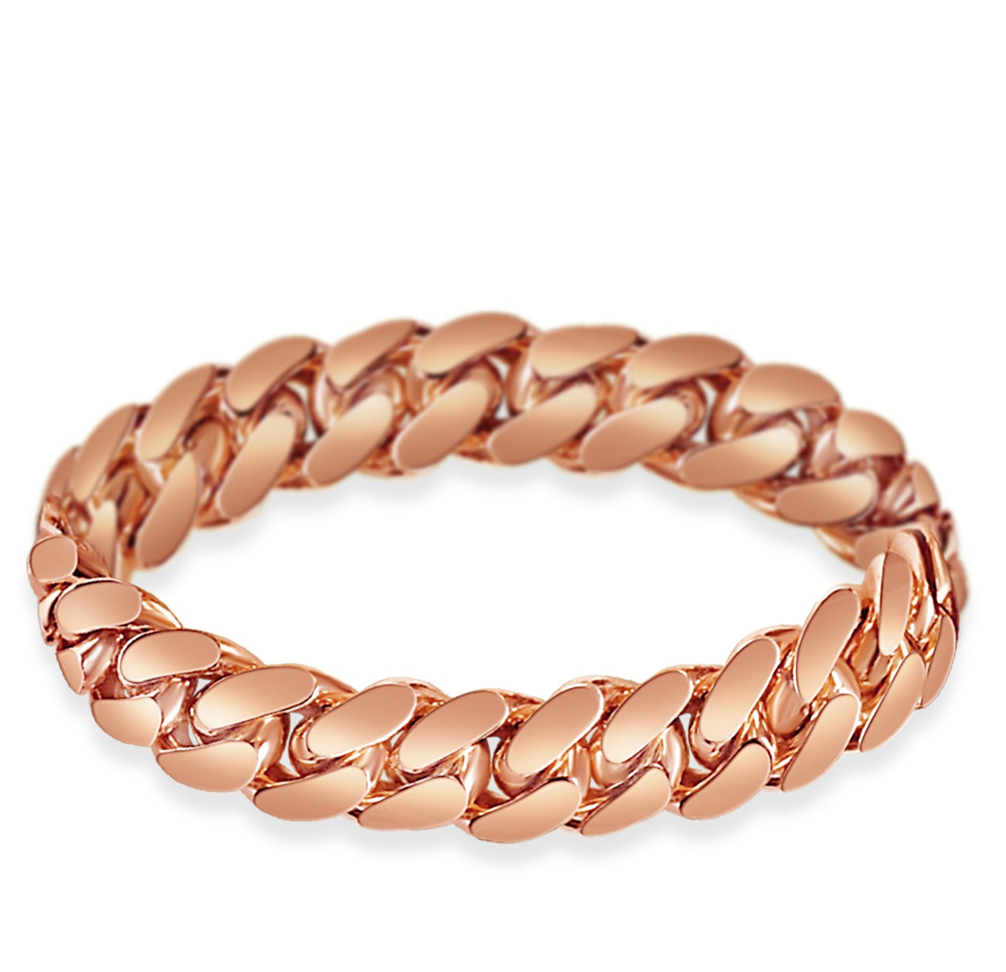Miami Cuban Solid Gold Handmade Bracelet , 13mm, 6.5-10 Inch