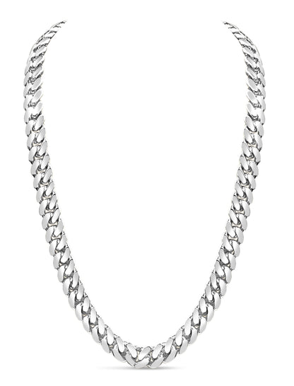 Miami Cuban Solid Gold Handmade Necklace , 13mm, 16-30 Inch