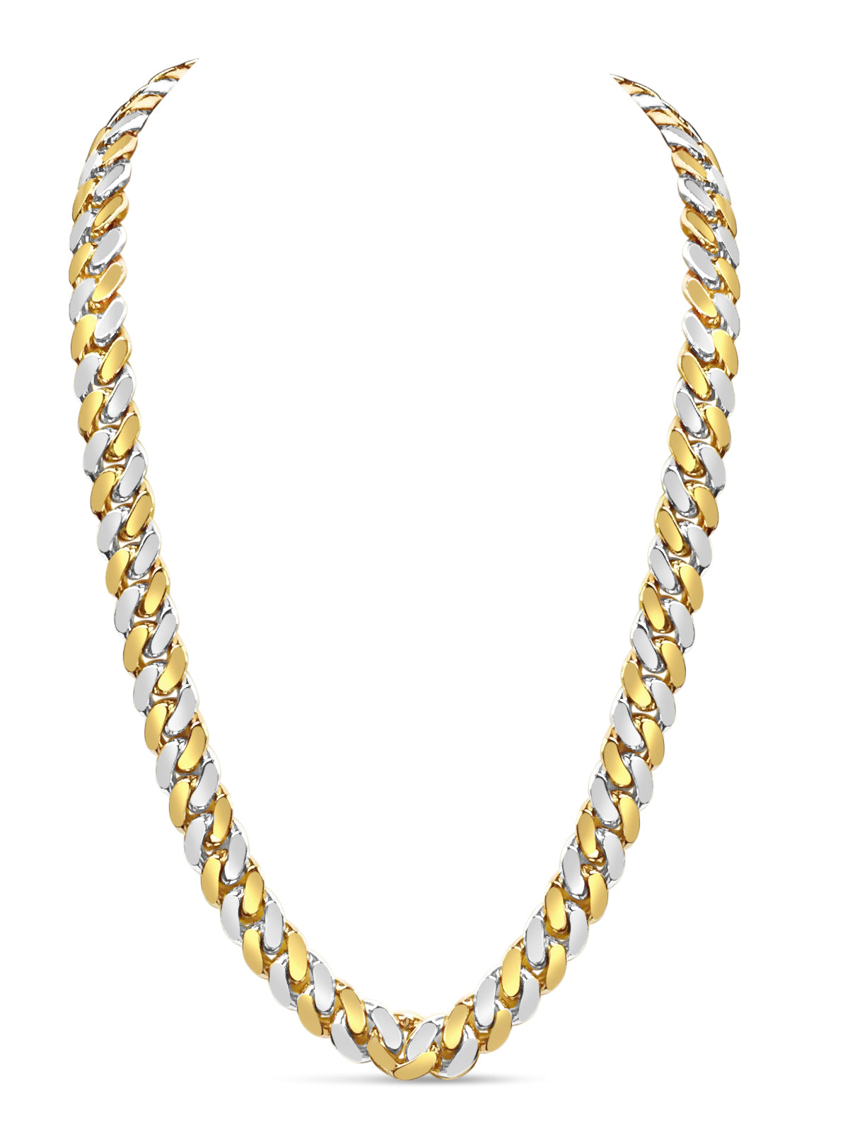 Miami Cuban Solid Gold Handmade Necklace , 13mm, 16-30 Inch