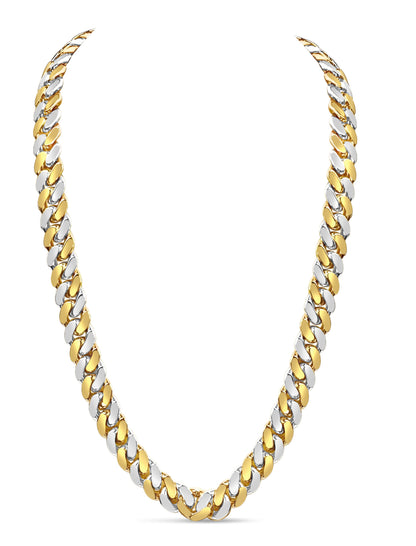 Miami Cuban Solid Gold Handmade Necklace , 13mm, 16-30 Inch
