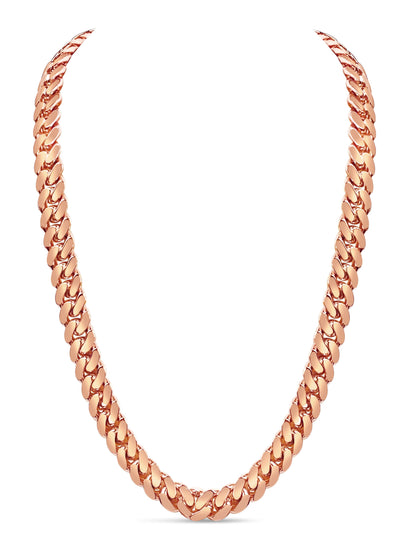 Miami Cuban Solid Gold Handmade Necklace , 13mm, 16-30 Inch