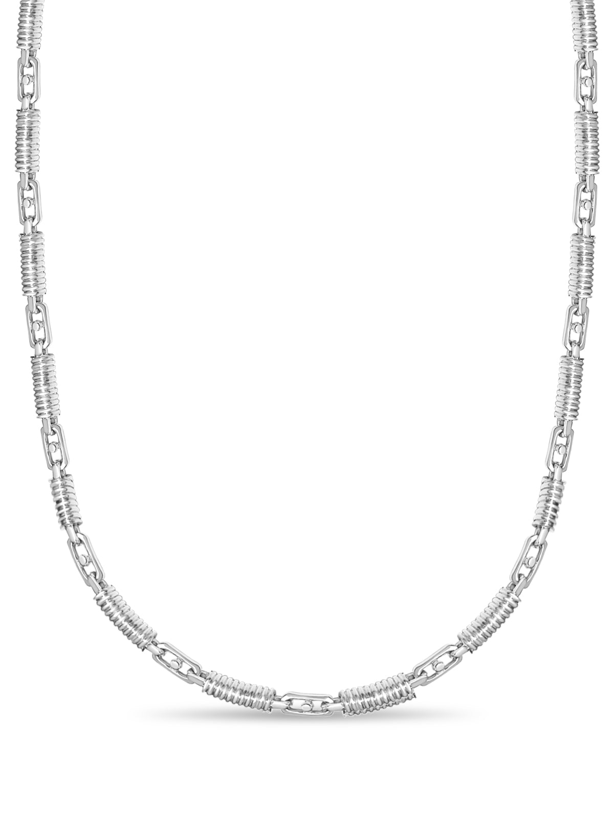 Spiral Tube Solid Gold Handmade Necklace , 8mm, 16-30 Inch
