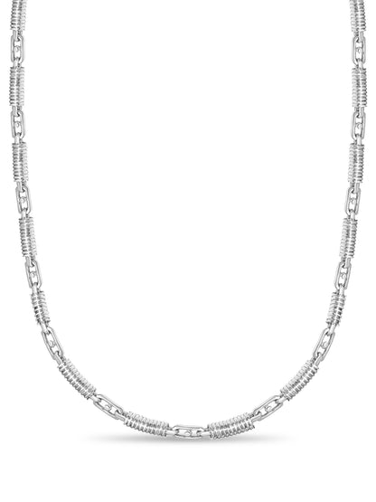 Spiral Tube Solid Gold Handmade Necklace , 8mm, 16-30 Inch